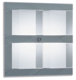 Tecla 4  Aluminum Wall Showcase With Lighting