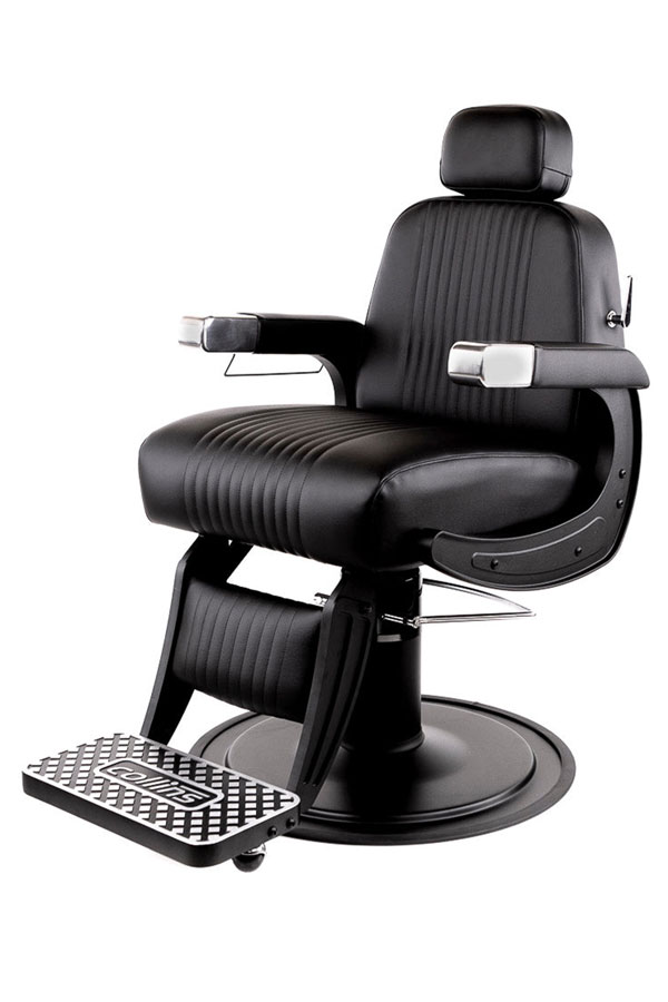 Blacked-Out Cobalt Omega Barber Chair