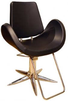 ALIPES PARROT Salon Chair With Aluminum Swivel Base