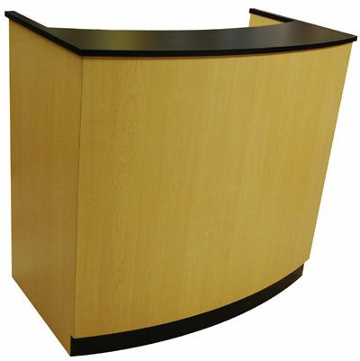 maple reception desk