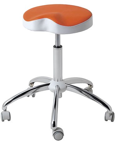 EASY RIDER Beauty Stool with Chrome Plated Base no backrest