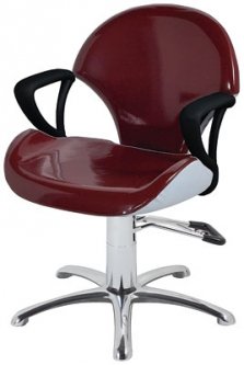 PLUS Salon Chair with Black Armrest