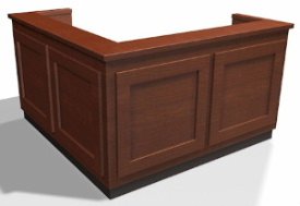 Tuscan Reception Desk 72