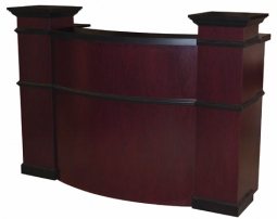 Mahogany Harrington Reception Desk