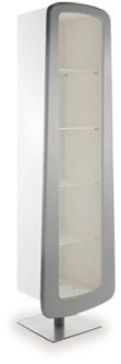 Jelly Gray Display Cabinet with Shelves