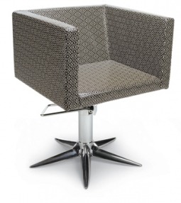 KUBIKA PARROT Salon Chair, with Aluminum Base, Gas Pump