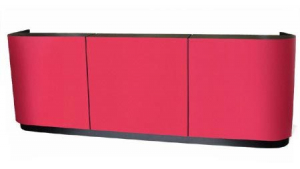 Red Reception Desk